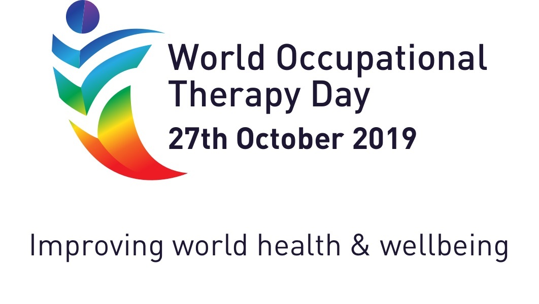 Text: World Occupational Therapy Day, 27th October 2019, Improved World Health and Wellbeing